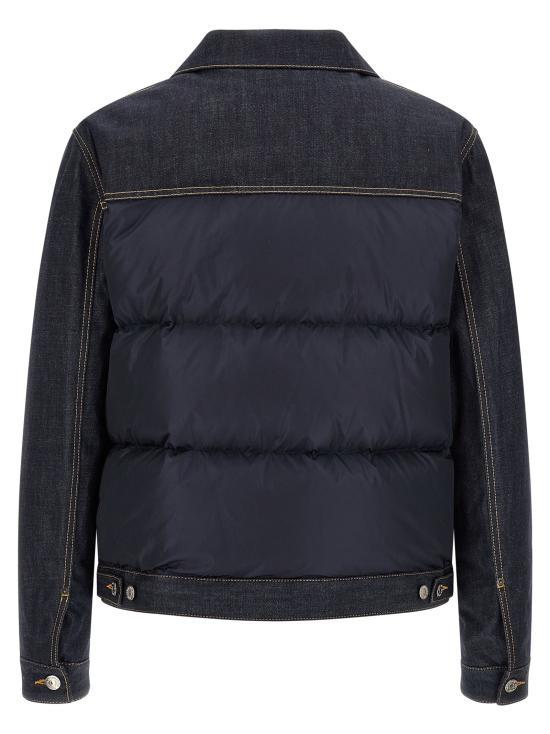 26FW 디스퀘어드2 데님 자켓 하이브리드  재킷 (블루) - DSQUARED2