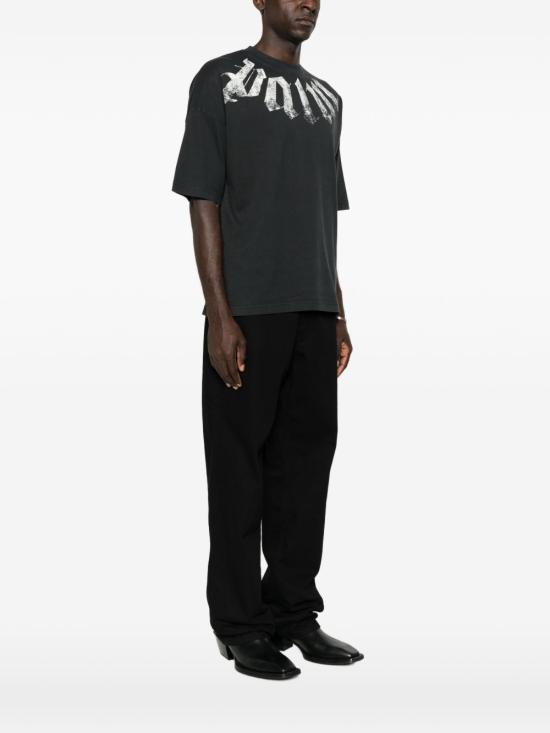 26FW 팜앤젤스 반팔 티셔츠 PAMAA003 JR001 1003 Black - PALM ANGELS