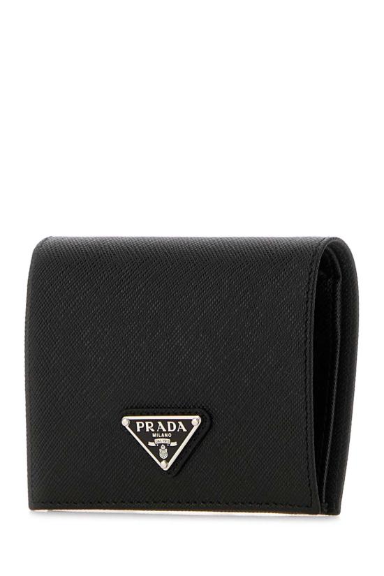 26FW 프라다 스몰 레더 월렛 1MV204 QHH F0632 BLACK DOM - PRADA