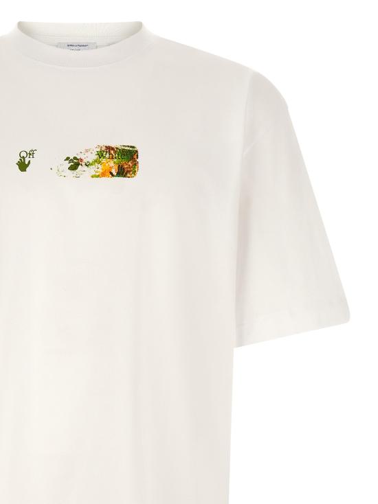 26FW 오프화이트 반팔 티셔츠 스파이스 애로우 스케이트 티셔츠 화이트 - OFF WHITE
