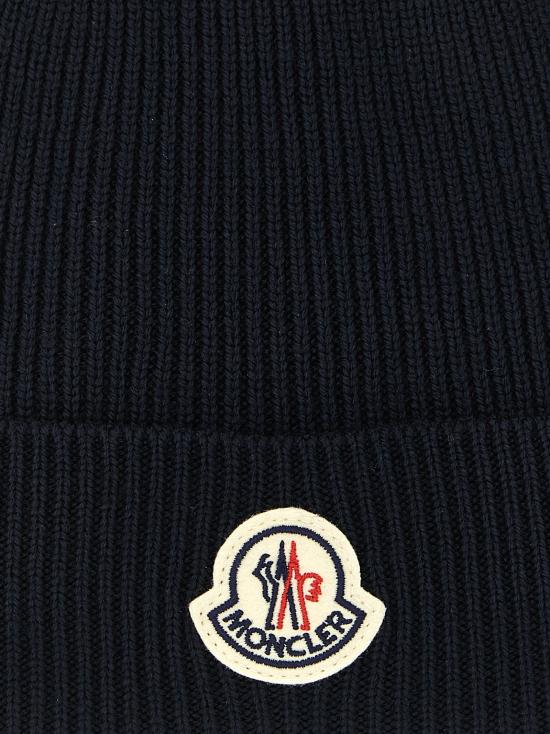 26FW 몽클레어 비니 파란색 울 비니 - MONCLER