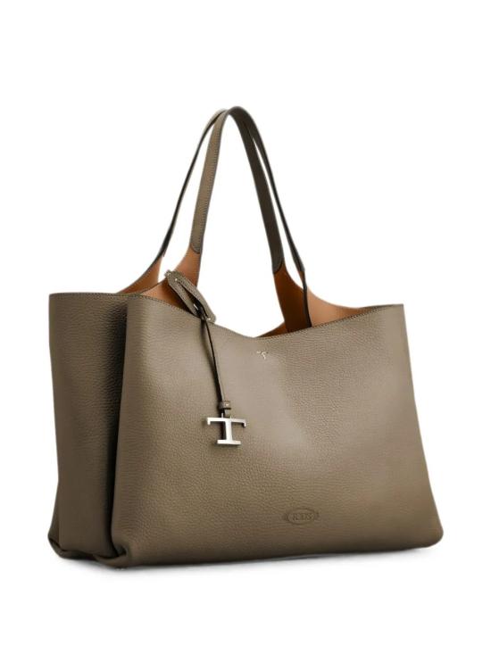 26FW 토즈 레더 백 미디움 XBWAPAF9300QRIBL222 Gray - TODS
