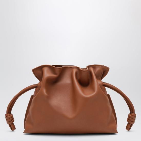 26FW 로에베 나파 카프스킨 미니 플라멘코 클러치 A411FC2XA6LE Brown - LOEWE