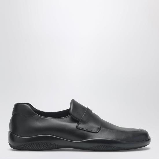 26FW 프라다 토블라흐 레더 로퍼 4D3612D001070 Black
