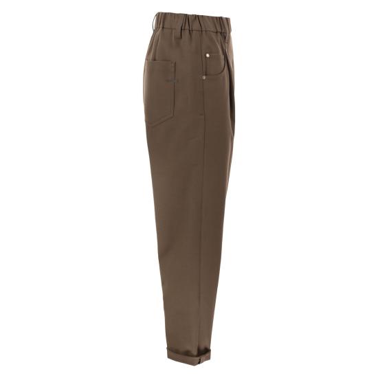 26FW 브루넬로 쿠치넬리 스트레이트 팬츠 MA126P8417 BROWN - BRUNELLO CUCINELLI