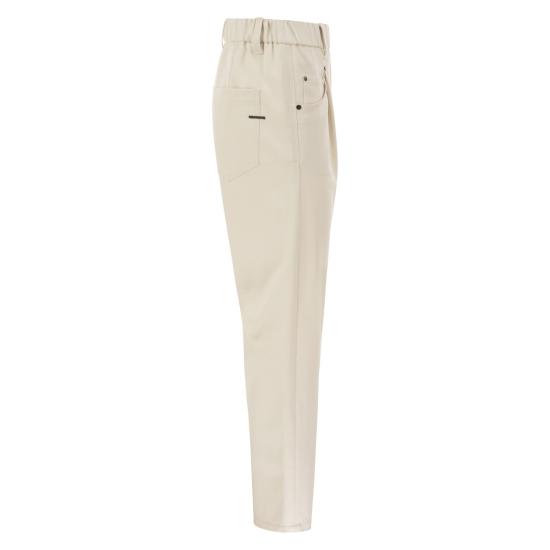 26FW 브루넬로 쿠치넬리 스트레이트 팬츠 MA126P8417 CREAM - BRUNELLO CUCINELLI