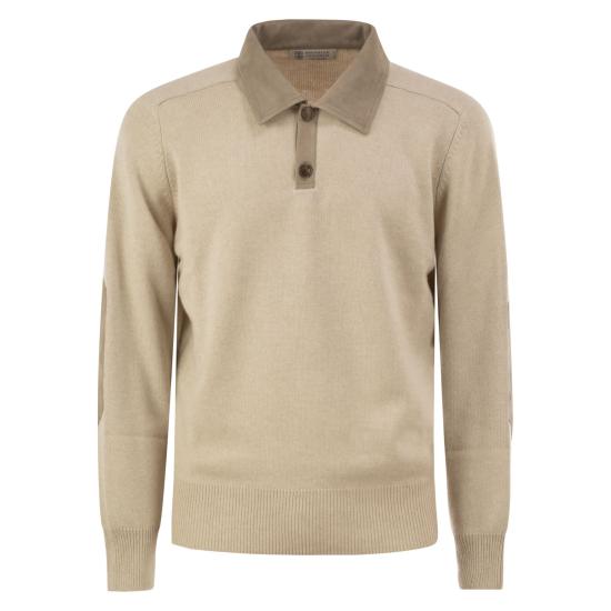 26FW 브루넬로 쿠치넬리 스웨터 M22709805 BEIGE