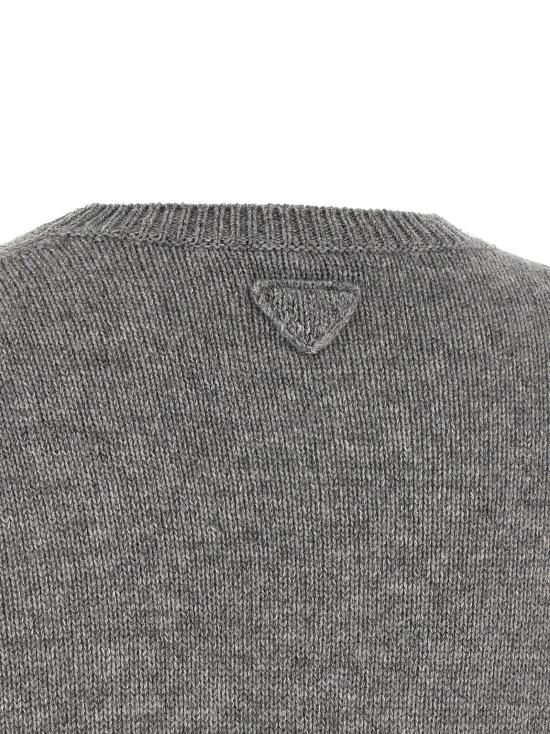 26FW 프라다 스웨터 P24F3FSOOO17E2F0031 Gray - PRADA