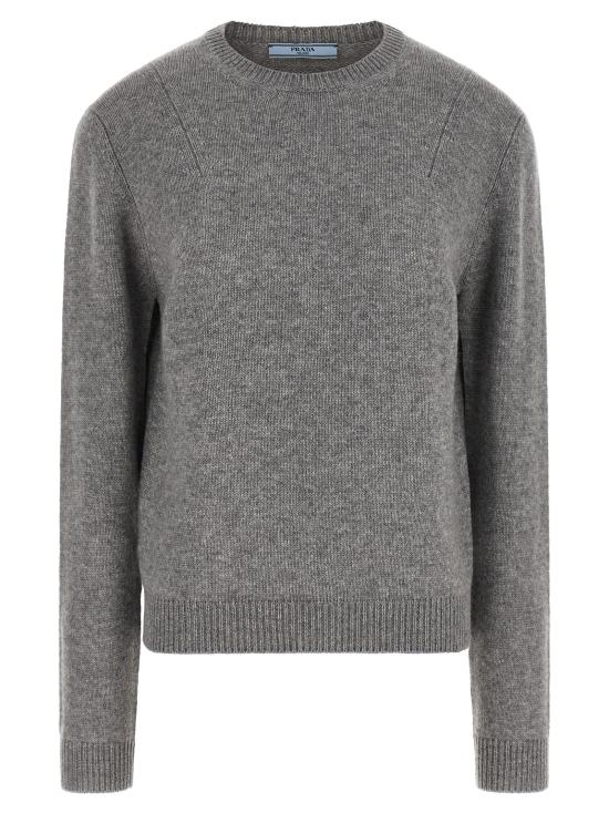 26FW 프라다 스웨터 P24F3FSOOO17E2F0031 Gray - PRADA