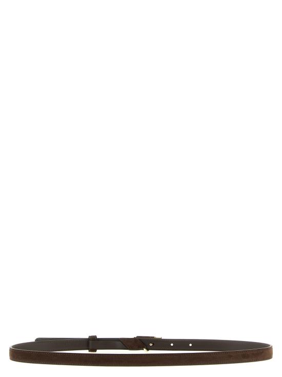 26FW 프라다 사피아노 트라이앵글 로고 벨트 사피아노 트라이앵글 로고 벨트 1CC621054F0003 Brown - PRADA