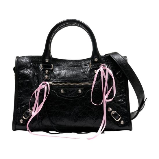 26FW 발렌시아가 르 시티 백 스몰 811442 2AB8Z 1065 black
