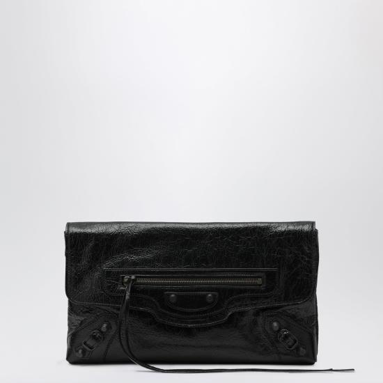 26FW 발렌시아가 르 시티 클러치 8733862ABEK Black