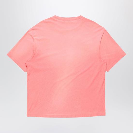 26FW 아크네 스튜디오 로고 티셔츠 CL0196MCO Pink - ACNE STUDIOS