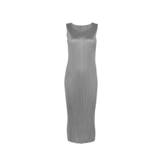 26SS 플리츠플리즈 베이직 플리츠 원피스 PP67JH114 12 GREY DOM