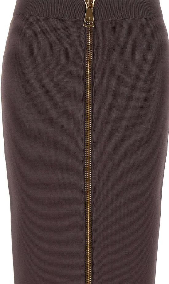 26FW 엘리자베타프랜치 미디 스커트 GK28B66E2EV9 BROWN - ELISABETTA FRANCHI