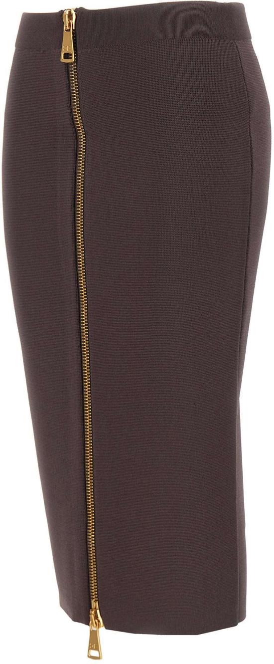 26FW 엘리자베타프랜치 미디 스커트 GK28B66E2EV9 BROWN - ELISABETTA FRANCHI