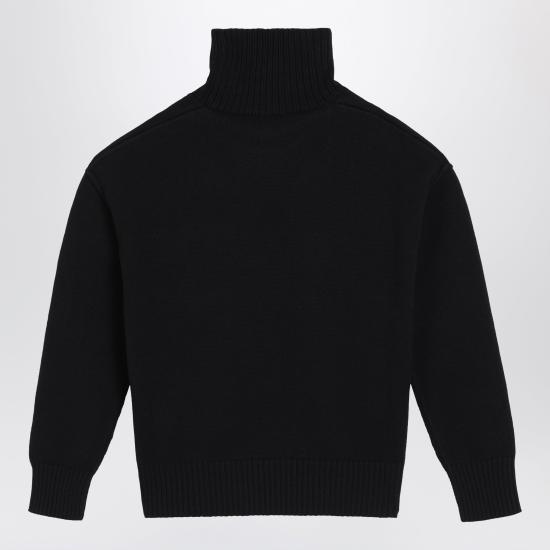 26FW 아미 ADC 터틀넥 스웨터 UKS839U018 Black - AMI