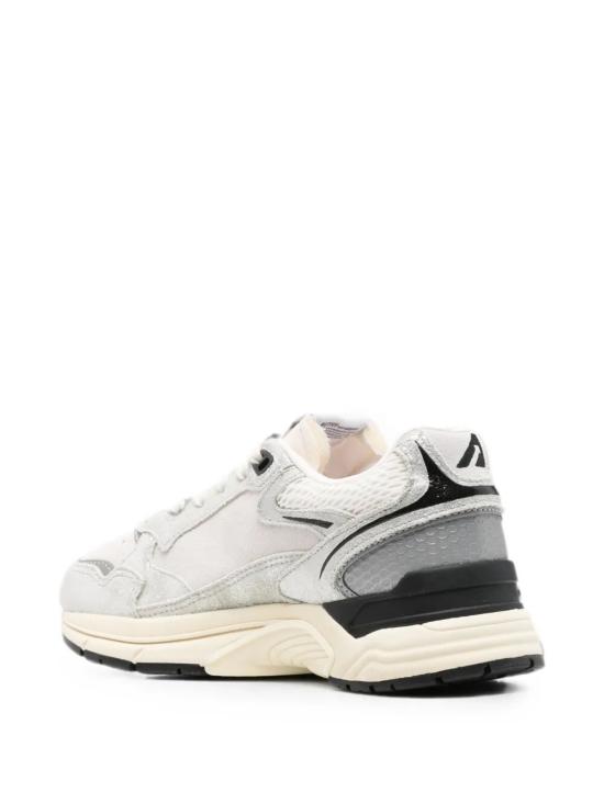 26FW 오트리 HYPERWAY 하이퍼웨이 스니커즈 HYLW BF01 LAMINATED SUEDE MESH SILVER WHITE - AUTRY
