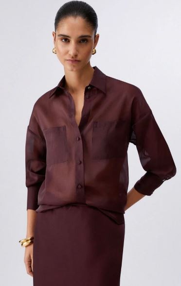 26SS 리우조 블라우스 CA6343T6870 P9646 Brown - LIU JO