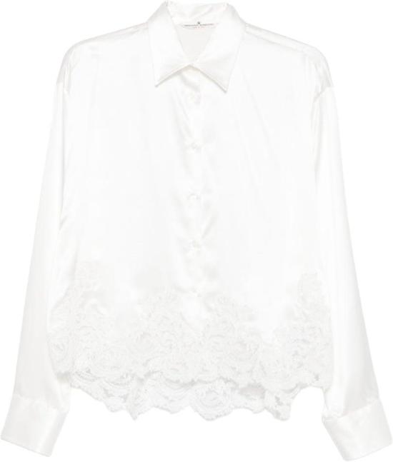 26FW 에르마노 설비노 블라우스 D492K396APNXE10602 WHITE