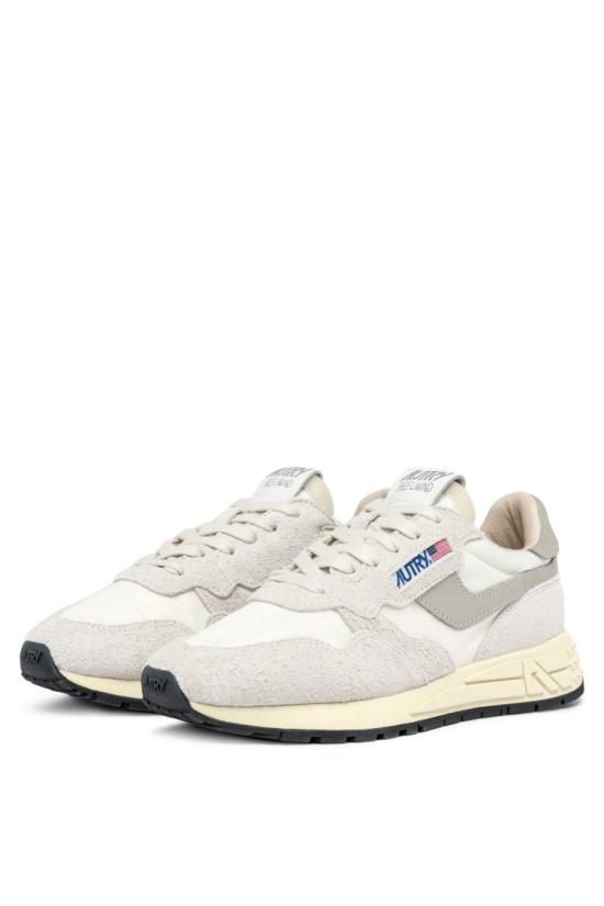 25SS 오트리 릴윈드 로우 나일론 스웨이드 스니커즈 WWLM NC04WHT NAT Neutrals - AUTRY