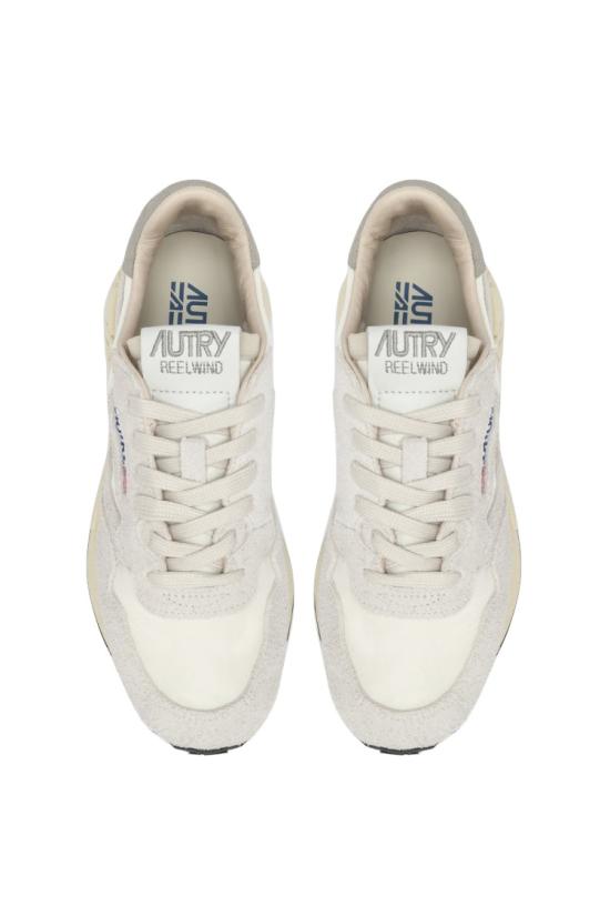 25SS 오트리 릴윈드 로우 나일론 스웨이드 스니커즈 WWLM NC04WHT NAT Neutrals - AUTRY