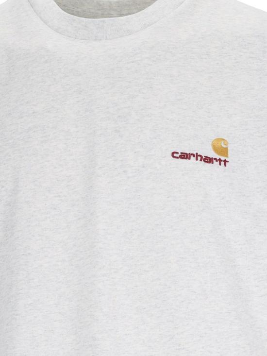 26FW 칼하트 WIP 숏슬리브 아메리칸 스크립트 티셔츠 I029956 482XX ASHHEATHER - CARHARTT WIP