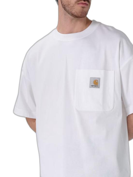 26FW 칼하트 WIP 숏슬리브 포켓 티셔츠 I030434 02XX WHITE - CARHARTT WIP