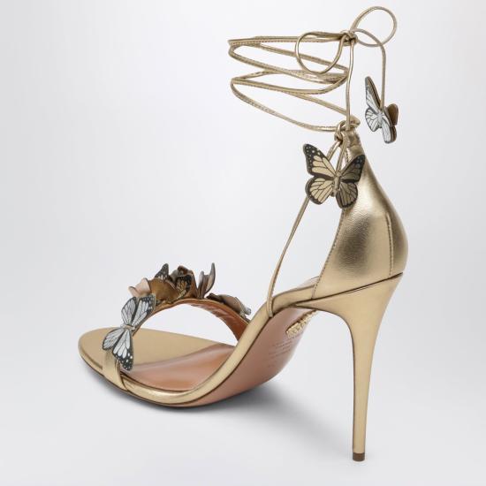 26FW 아쿠아주라 샌들 PPLHIGS0NPL SOG SOFTGOLD - AQUAZZURA