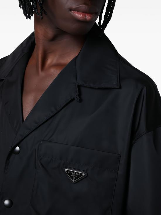 26FW 프라다 리나일론 반팔 셔츠 SC4491WQ8 F0002 NERO - PRADA