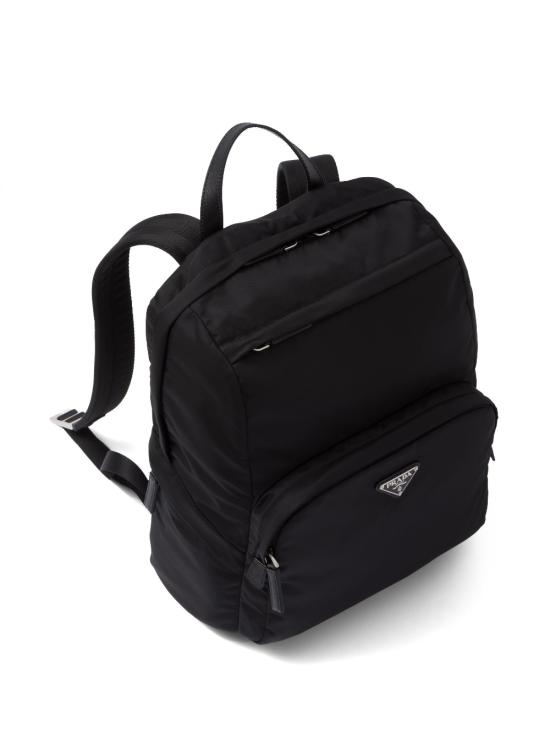 26FW 프라다 삼각로고 리나일론 앤 사피아노 레더 백팩 2VZ1042DMG F0002 NERO - PRADA