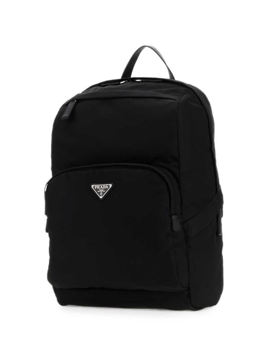 26FW 프라다 삼각로고 리나일론 앤 사피아노 레더 백팩 2VZ1042DMG F0002 NERO - PRADA