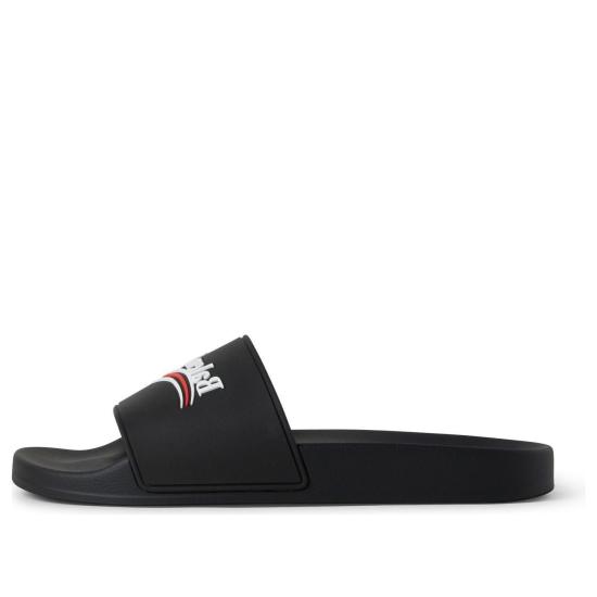 26FW 발렌시아가 풀 슬라이드 샌들 776818W1S80 1096 BLACKWHITE