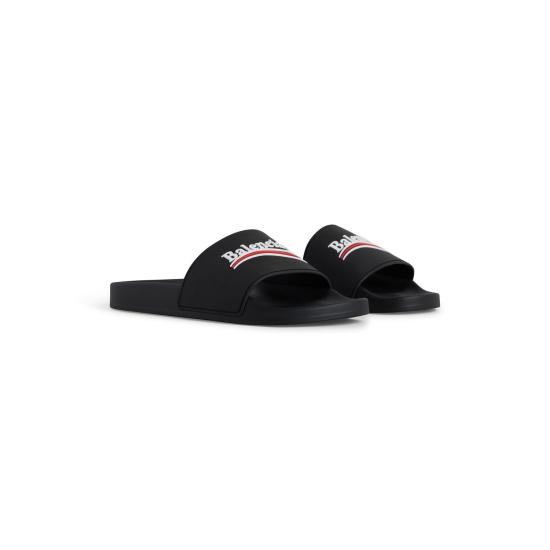 26FW 발렌시아가 풀 슬라이드 샌들 776818W1S80 1096 BLACKWHITE - BALENCIAGA