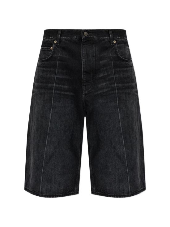 26FW 발렌시아가 데님 숏팬츠 A001RBTUW54 1000 BLACK