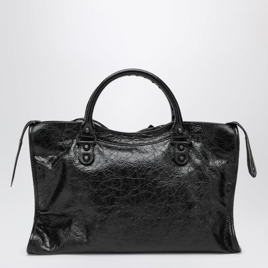 26FW 발렌시아가 르 시티 백 8657602ACFH 1000 BLACK - BALENCIAGA