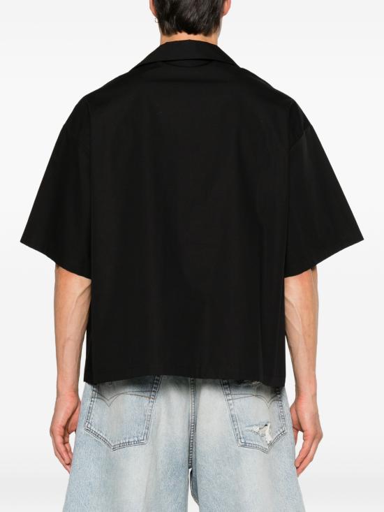 26FW 발렌시아가 반팔 셔츠 A001ZPTULA9 1000 BLACK - BALENCIAGA