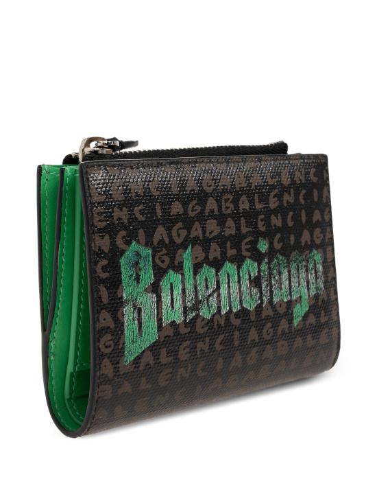 26FW 발렌시아가 남성지갑 A000Z32ACQ2 6039 BLACKGREEN - BALENCIAGA