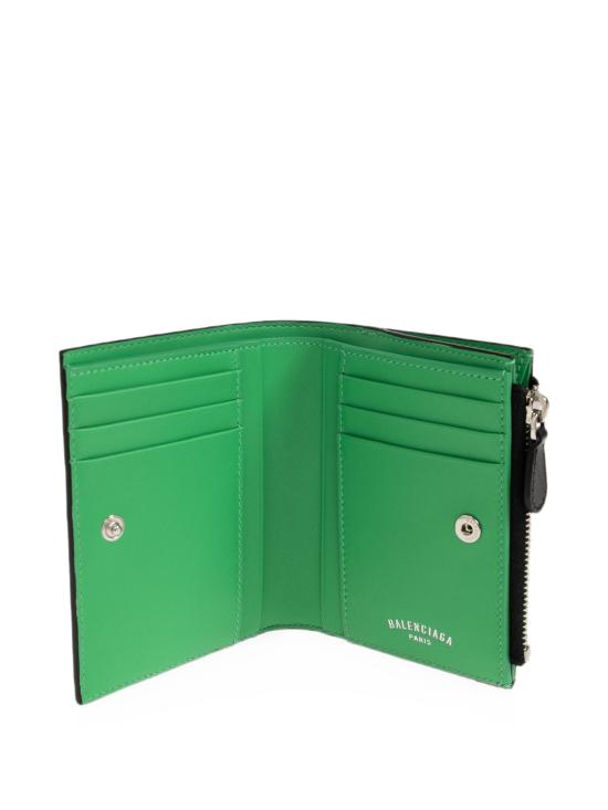 26FW 발렌시아가 남성지갑 A000Z32ACQ2 6039 BLACKGREEN - BALENCIAGA