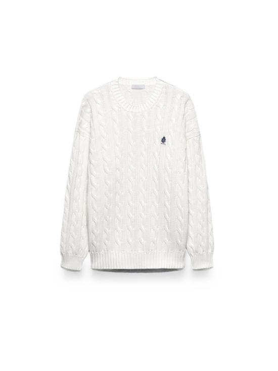 26FW 프라다 스웨터 UMF30419VL F0009 BIANCO - PRADA
