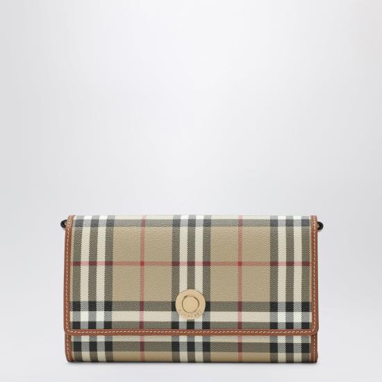 26FW 버버리 체크 체인 스트랩 월렛 8109798154367 Beige