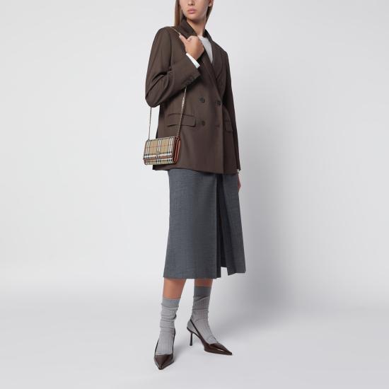 26FW 버버리 체크 체인 스트랩 월렛 8109798154367 Beige - BURBERRY