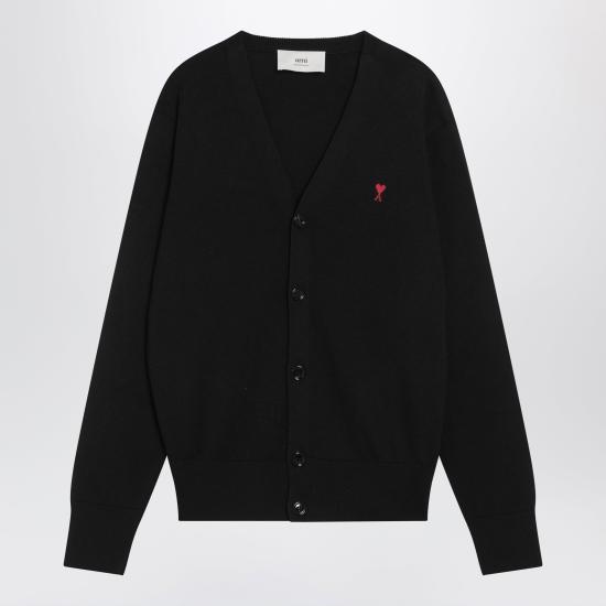 26FW 아미 ADC 울 V넥 가디건 HKC361001 Black