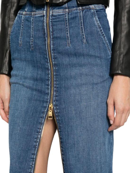 26FW 엘리자베타프랜치 데님 스커트 GJ01N66E2139 NAVY - ELISABETTA FRANCHI