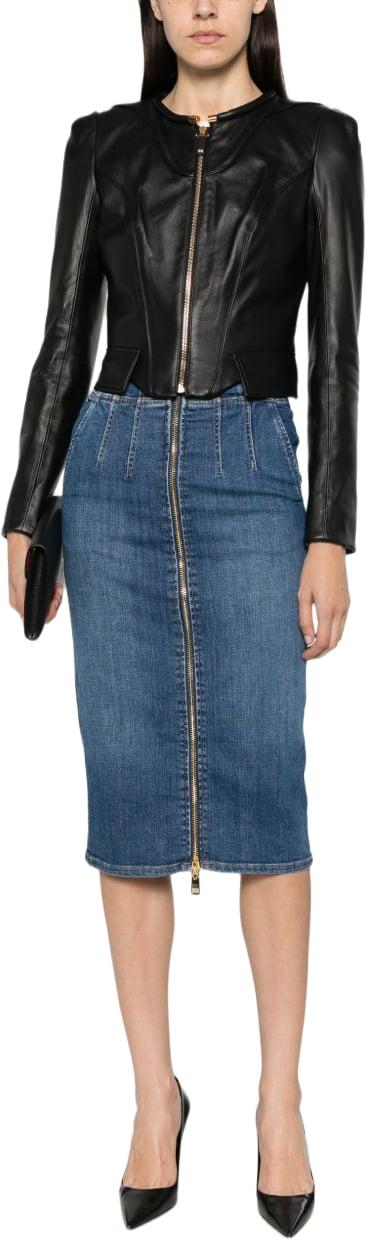 26FW 엘리자베타프랜치 데님 스커트 GJ01N66E2139 NAVY - ELISABETTA FRANCHI