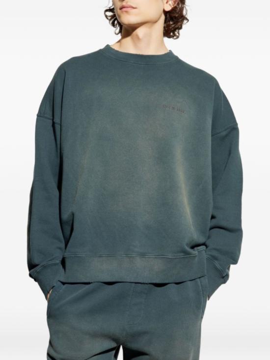 26SS 골든구스 로고 자수 코튼 스웨트셔츠 GUP01938P00214690498 Green - GOLDEN GOOSE