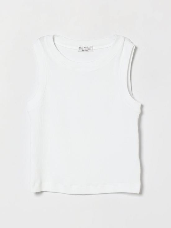 26SS [키즈] 브루넬로 쿠치넬리 티셔츠 B0R41T852 C159 White
