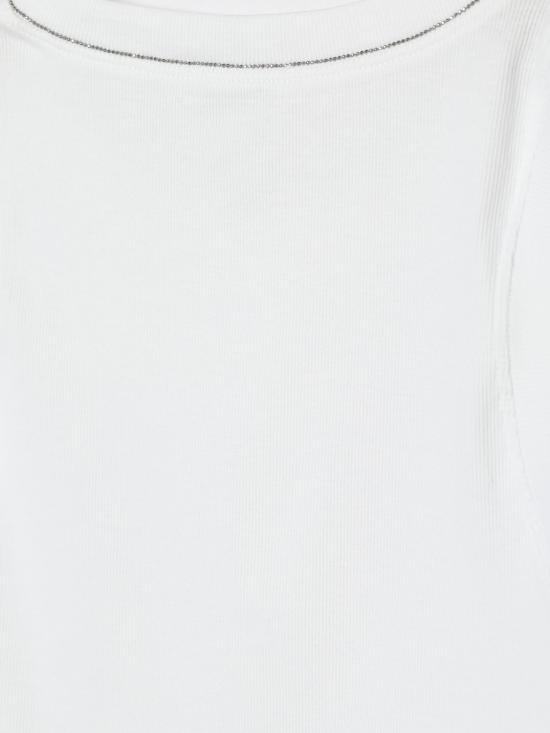 26SS [키즈] 브루넬로 쿠치넬리 티셔츠 B0R41T852 C159 White - BRUNELLO CUCINELLI