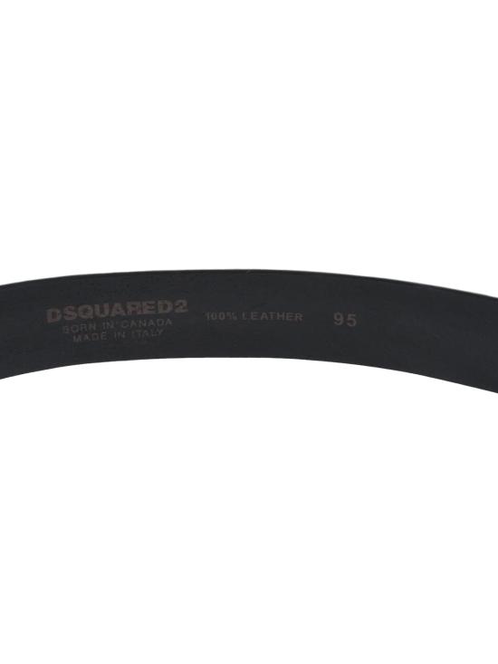  디스퀘어드2 가죽 벨트 Dsquared2 로고 가죽 버클  블랙 - DSQUARED2
