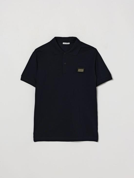 26SS [키즈] 돌체앤가바나 폴로 셔츠 L4JTCXG7JS1 B0665 Blue